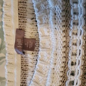 J.Jill Crochet Sweater, mostly cotton